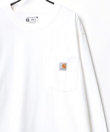 Carhartt | carhartt/カーハート ビッグシルエット ワンポイント ピスネーム ポケット ロングスリーブTシャツ/レディース メンズ ロンT(Tシャツ/カットソー)
