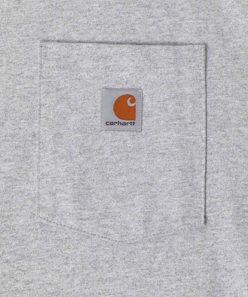 Carhartt(カーハート)の「carhartt/カーハート ビッグシルエット ワンポイント刺繍 ピスネーム ポケット ロングスリーブTシャツ(Tシャツ/カットソー・メンズ・ブラック/ダークブラウン/ネイビー/グレー/グリーン/ワイン/チャコール/ダークオリーブ/ブルー系その他/グリーン系その他/ホワイト・S/M/L/XL)」の14枚目の写真