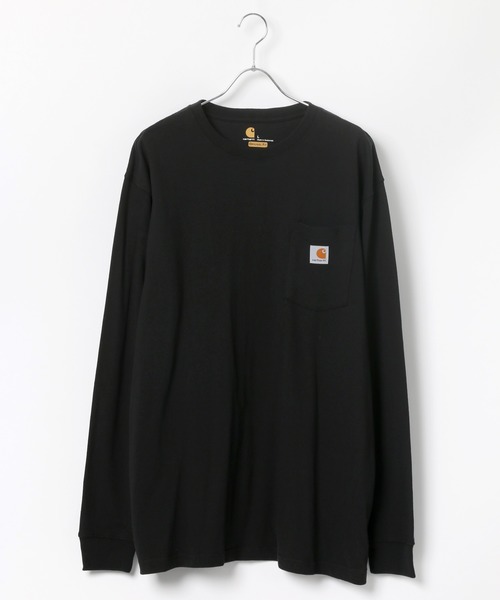 Carhartt(カーハート)の「carhartt/カーハート ビッグシルエット ワンポイント刺繍 ピスネーム ポケット ロングスリーブTシャツ(Tシャツ/カットソー・メンズ・ブラック/ダークブラウン/ネイビー/グレー/グリーン/ワイン/チャコール/ダークオリーブ/ブルー系その他/グリーン系その他/ホワイト・S/M/L/XL)」の22枚目の写真