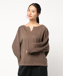 DouDou | カットジャガードプルオーバー(Tシャツ/カットソー)