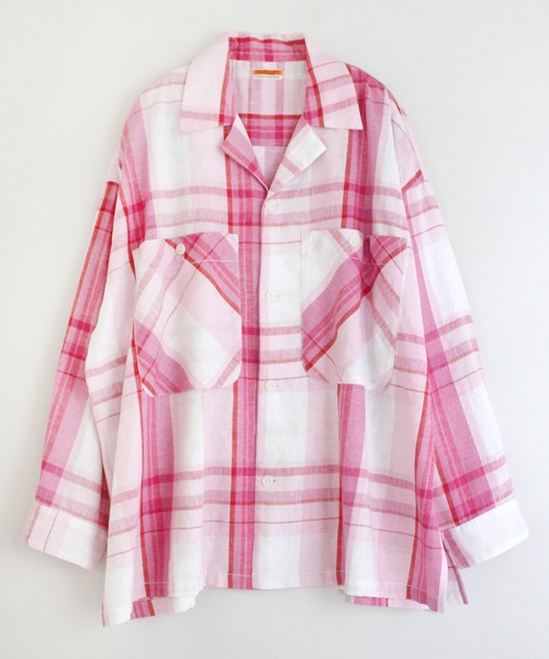 RNA（アールエヌエー）の「B2538 スプリングチェックダディシャツ（シャツ/ブラウス・レディース・ブラック/ピンク/ブルー・MEDIUM）」の4枚目の写真