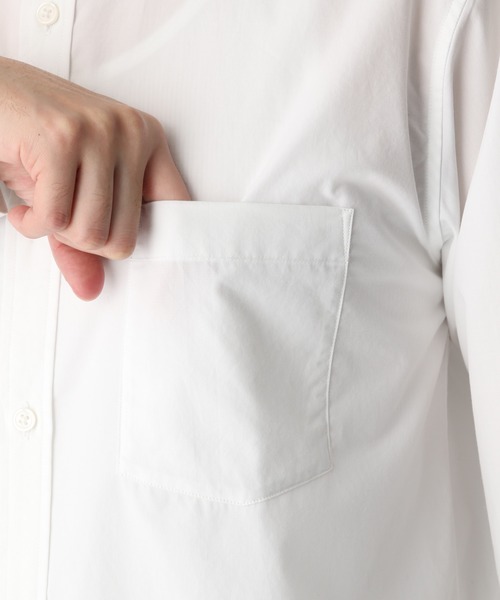 GLOBAL WORK（グローバルワーク）の「ファインスムースバンドカラー/861640（シャツ/ブラウス・メンズ・ホワイト/ライトブルー/カーキ/ライトブラウン・SMALL/MEDIUM/LARGE/X-LARGE）」の13枚目の写真