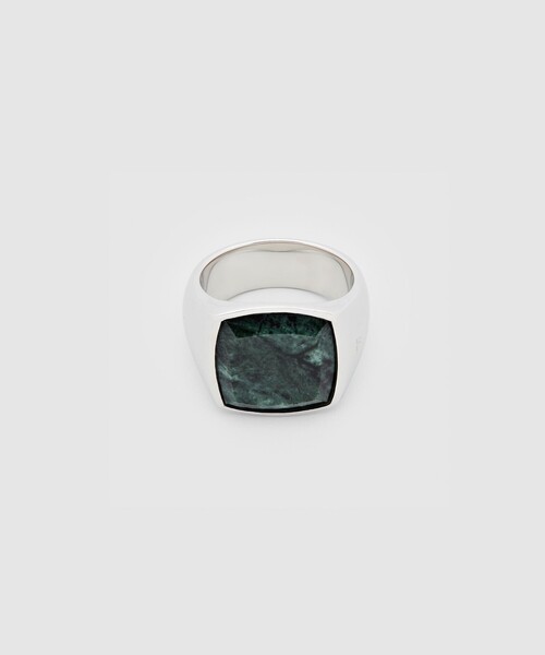 TOM WOOD(トムウッド)の「<TOM WOOD(トムウッド)> GREEN MARBLE C W/リング □□ ¨(リング・メンズ・ダークグリーン・48/56/52/50)」の1枚目の写真