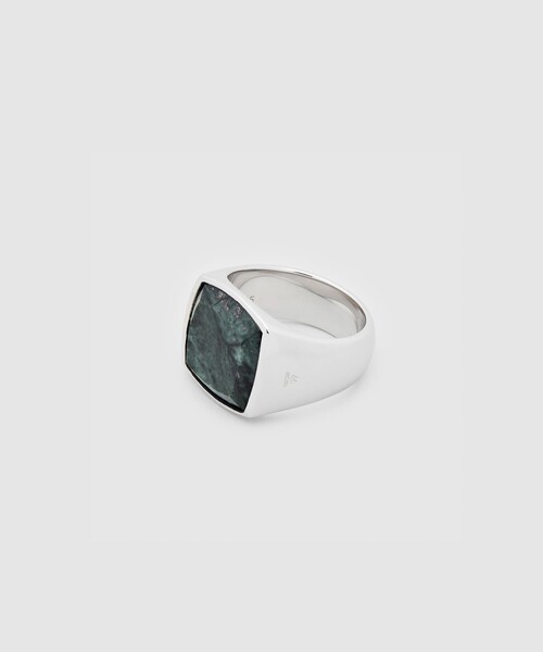 TOM WOOD(トムウッド)の「<TOM WOOD(トムウッド)> GREEN MARBLE C W/リング □□ ¨(リング・メンズ・ダークグリーン・48/56/52/50)」の2枚目の写真