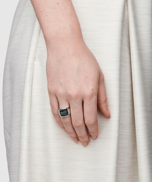 TOM WOOD(トムウッド)の「<TOM WOOD(トムウッド)> GREEN MARBLE C W/リング □□ ¨(リング・メンズ・ダークグリーン・48/56/52/50)」の3枚目の写真