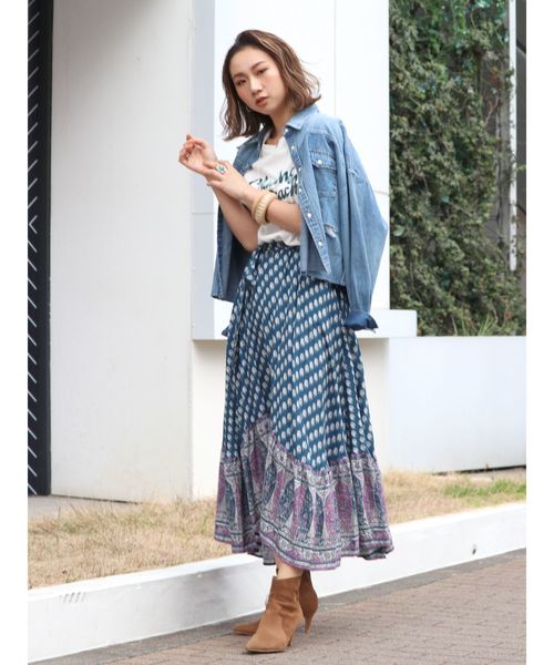 Ungrid（アングリッド）の「ルーズショートダメージデニムシャツ（シャツ/ブラウス・レディース・ブルー・FREE）」の8枚目の写真