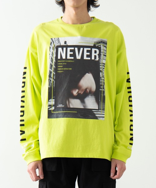 WEGO（ウィゴー）の「WEGO/PhotoビッグシルエットロンT（Tシャツ/カットソー・メンズ・ホワイト/ブラック/グリーン/ホワイト系その他/その他3/その他2/その他1/その他4・MEDIUM/LARGE）」の19枚目の写真