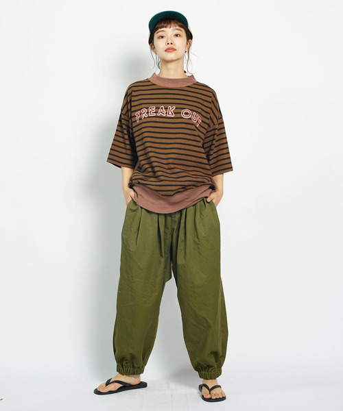 ALDIES(アールディーズ)の「Freak Out Big T / フリークアウトビッグT(Tシャツ/カットソー・メンズ・ブラック/グリーン/ブラウン/イエロー・FREE)」の3枚目の写真