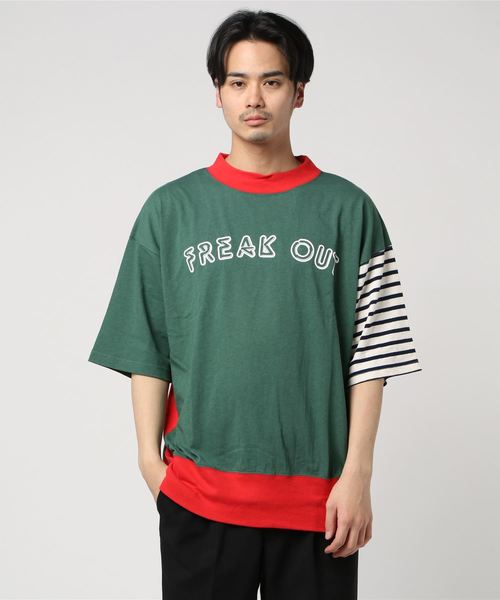 ALDIES(アールディーズ)の「Freak Out Big T / フリークアウトビッグT(Tシャツ/カットソー・メンズ・ブラック/グリーン/ブラウン/イエロー・FREE)」の14枚目の写真