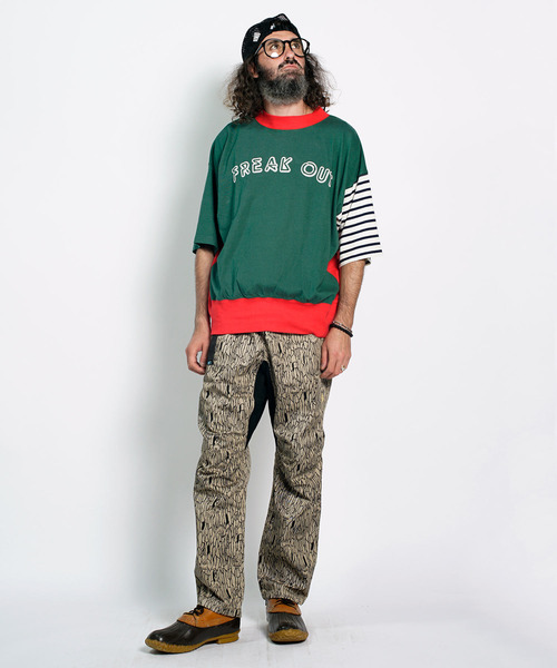 ALDIES(アールディーズ)の「Freak Out Big T / フリークアウトビッグT(Tシャツ/カットソー・メンズ・ブラック/グリーン/ブラウン/イエロー・FREE)」の9枚目の写真