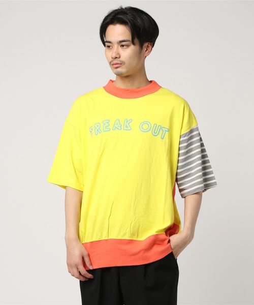 ALDIES(アールディーズ)の「Freak Out Big T / フリークアウトビッグT(Tシャツ/カットソー・メンズ・ブラック/グリーン/ブラウン/イエロー・FREE)」の16枚目の写真