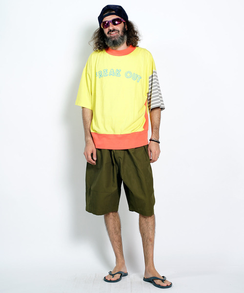 ALDIES(アールディーズ)の「Freak Out Big T / フリークアウトビッグT(Tシャツ/カットソー・メンズ・ブラック/グリーン/ブラウン/イエロー・FREE)」の11枚目の写真