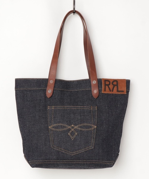 RRL（ダブル アール エル）の「デニム トート（トートバッグ・レディース・ネイビー系1・ONE SIZE）」の7枚目の写真