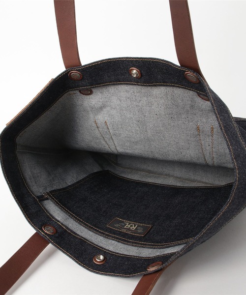 RRL（ダブル アール エル）の「デニム トート（トートバッグ・レディース・ネイビー系1・ONE SIZE）」の4枚目の写真