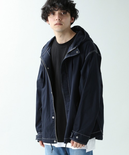 PGG サイズ1 フードブルゾンレイヤードデザイン¥38.000 サックスブルー PGG サイズ1 フードブルゾンレイヤードデザイン¥38.000 サックスブルー