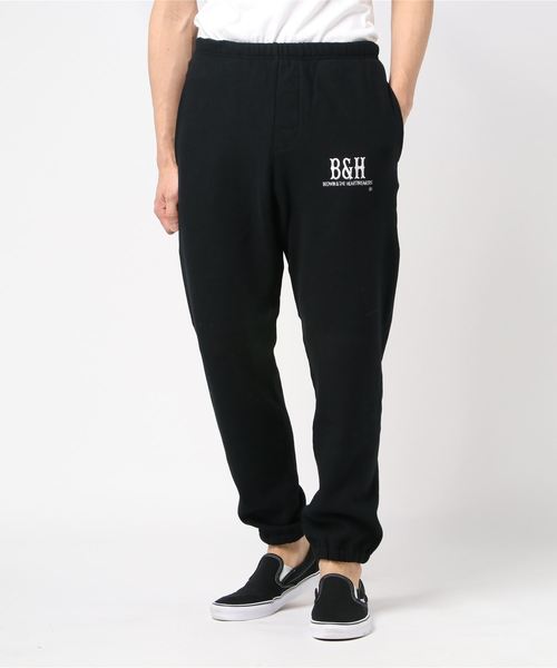 BEDWIN & THE HEARTBREAKERS(ベドウィン アンド ザ ハートブレイカーズ)の「【BEDWIN & THE HEARTBREAKERS】PANTS MORELLO(スウェットパンツ・メンズ・パープル/ブラック・2/3)」の2枚目の写真