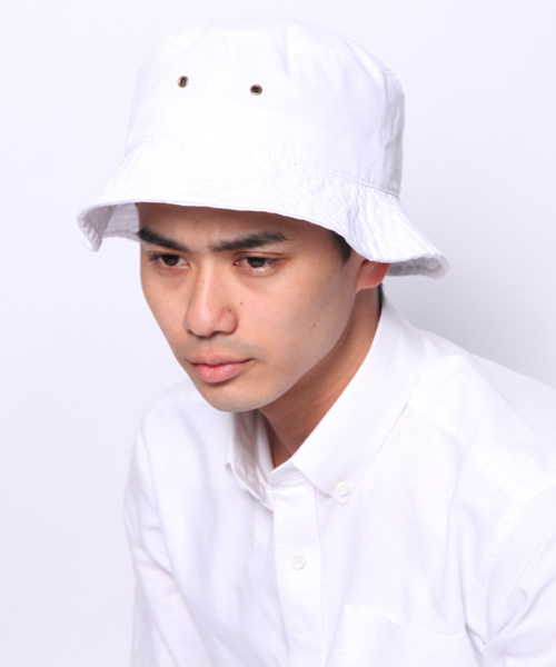 newhattan（ニューハッタン）の「WEGO/NEWHATTANバケットハット（ハット・メンズ・ホワイト/ネイビー/ブラック・MEDIUM/LARGE）」の5枚目の写真