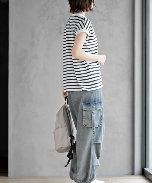 rps(アールピーエス)の「プチハイネックプルオーバー(Tシャツ/カットソー・レディース・ネイビー/ベージュ/パープル/ダークグリーン/ブラック/ブルー/アイボリー/その他/グレイッシュベージュ/マスタード/モカ/ブラック系その他2/ライトカーキ・M/フリー)」の17枚目の写真