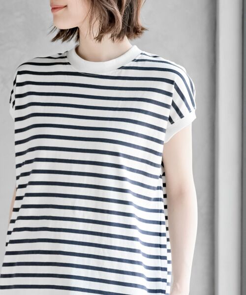 rps(アールピーエス)の「プチハイネックプルオーバー(Tシャツ/カットソー・レディース・ネイビー/ベージュ/パープル/ダークグリーン/ブラック/ブルー/アイボリー/その他/グレイッシュベージュ/マスタード/モカ/ブラック系その他2/ライトカーキ・M/フリー)」の18枚目の写真