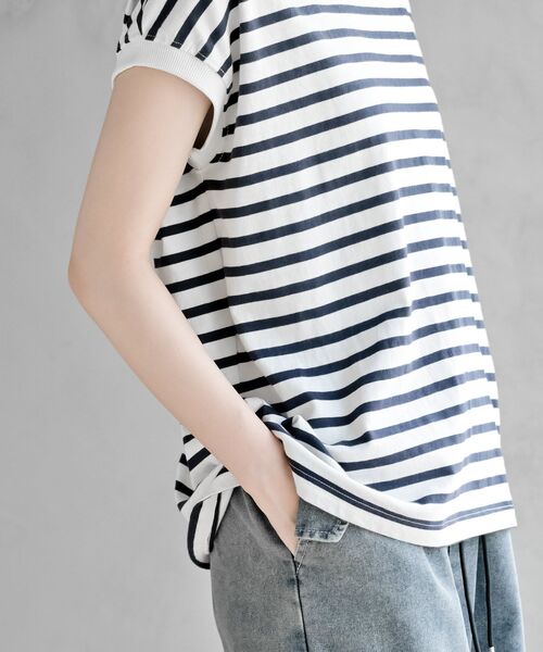 rps(アールピーエス)の「プチハイネックプルオーバー(Tシャツ/カットソー・レディース・ネイビー/ベージュ/パープル/ダークグリーン/ブラック/ブルー/アイボリー/その他/グレイッシュベージュ/マスタード/モカ/ブラック系その他2/ライトカーキ・M/フリー)」の21枚目の写真