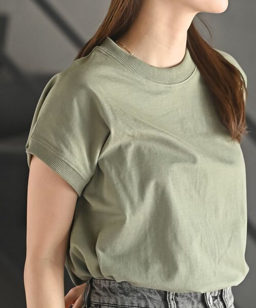 rps(アールピーエス)の「プチハイネックプルオーバー(Tシャツ/カットソー・レディース・ネイビー/ベージュ/パープル/ダークグリーン/ブラック/ブルー/アイボリー/その他/グレイッシュベージュ/マスタード/モカ/ブラック系その他2/ライトカーキ・M/フリー)」の19枚目の写真