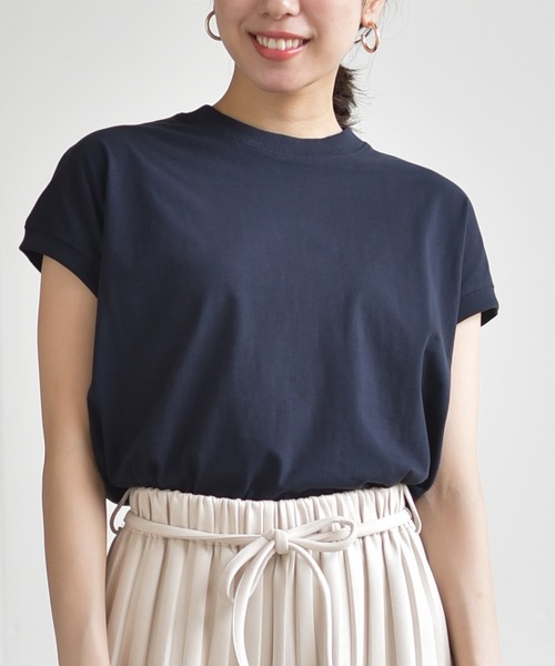 rps(アールピーエス)の「プチハイネックプルオーバー(Tシャツ/カットソー・レディース・ネイビー/ベージュ/パープル/ダークグリーン/ブラック/ブルー/アイボリー/その他/グレイッシュベージュ/マスタード/モカ/ブラック系その他2/ライトカーキ・M/フリー)」の10枚目の写真