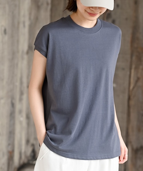 rps(アールピーエス)の「プチハイネックプルオーバー(Tシャツ/カットソー・レディース・ネイビー/ベージュ/パープル/ダークグリーン/ブラック/ブルー/アイボリー/その他/グレイッシュベージュ/マスタード/モカ/ブラック系その他2/ライトカーキ・M/フリー)」の11枚目の写真