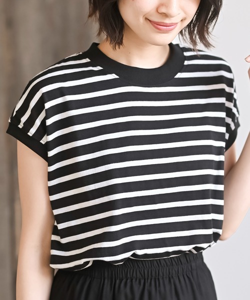 rps(アールピーエス)の「プチハイネックプルオーバー(Tシャツ/カットソー・レディース・ネイビー/ベージュ/パープル/ダークグリーン/ブラック/ブルー/アイボリー/その他/グレイッシュベージュ/マスタード/モカ/ブラック系その他2/ライトカーキ・M/フリー)」の4枚目の写真