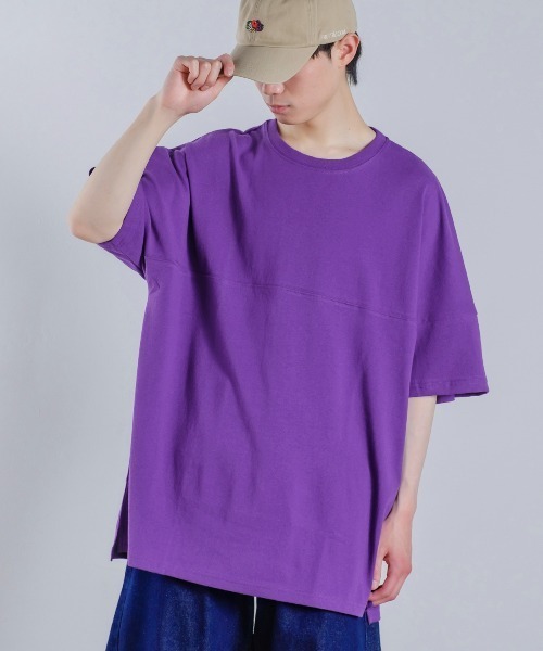 セール】オーバーサイズ 半袖 フットボール Tシャツ ネオン