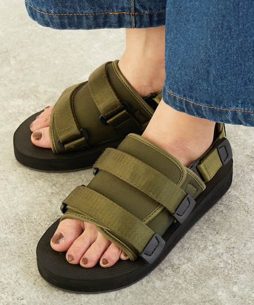 LUGG NAGG(ラグナグ)の「2WAYスライドデザインスポサン(サンダル・レディース・ブラック/オリーブ・26.0cm/27.0cm/28.0cm/25.0cm/24.0cm/23.5cm/24.5cm/23.0cm)」の2枚目の写真