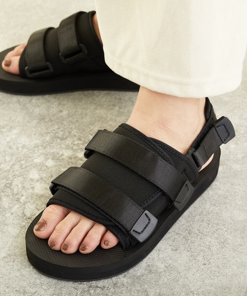 LUGG NAGG(ラグナグ)の「2WAYスライドデザインスポサン(サンダル・レディース・ブラック/オリーブ・26.0cm/27.0cm/28.0cm/25.0cm/24.0cm/23.5cm/24.5cm/23.0cm)」の1枚目の写真