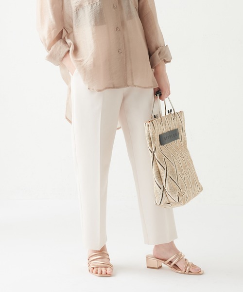 natural couture（ナチュラルクチュール）の「【WEB限定】プチプラ美シルエットテーパードXSサイズ（その他パンツ・レディース・ブラック/グリーン/ミント/ラベンダー/アイボリー/オレンジ/イエロー・X-SMALL）」の2枚目の写真