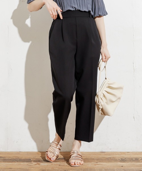 natural couture（ナチュラルクチュール）の「【WEB限定】プチプラ美シルエットテーパードXSサイズ（その他パンツ・レディース・ブラック/グリーン/ミント/ラベンダー/アイボリー/オレンジ/イエロー・X-SMALL）」の3枚目の写真