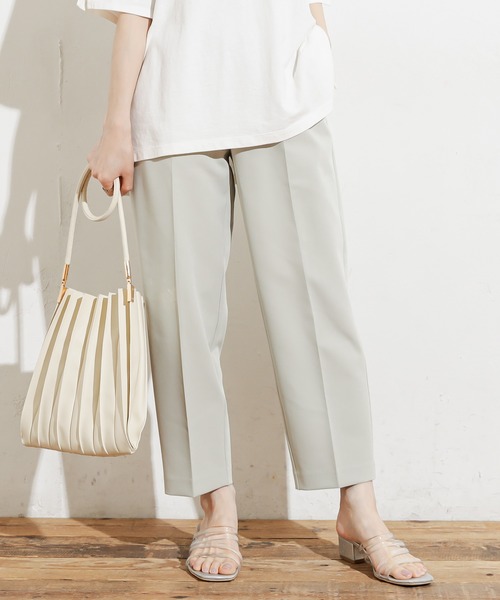 natural couture（ナチュラルクチュール）の「【WEB限定】プチプラ美シルエットテーパードXSサイズ（その他パンツ・レディース・ブラック/グリーン/ミント/ラベンダー/アイボリー/オレンジ/イエロー・X-SMALL）」の14枚目の写真