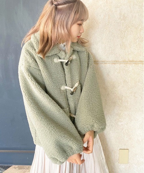 apres jour（アプレジュール）の「ボアダッフルコート【ZOZOTOWN限定アイテム】20AW☆（ダッフルコート・レディース・ミント/モカ/ライトベージュ・フリー）」の16枚目の写真