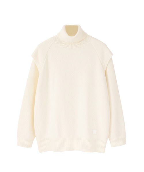 F（エフ）（エフ）の「【F】ダブルスリーブタートルネック（ニット/セーター・メンズ・ホワイト/ブラック・1/2）」の5枚目の写真