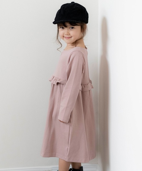 Catherine Cottage(キャサリンコテージ)の「ウエストフリルワンピース(ワンピース・キッズ・ブラック/ネイビー/グレー/レッド/ピンク/ライラック/ミント/ラベンダー・110/120/130/140/150)」の7枚目の写真