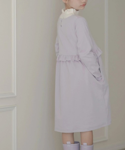 Catherine Cottage(キャサリンコテージ)の「ウエストフリルワンピース(ワンピース・キッズ・ブラック/ネイビー/グレー/レッド/ピンク/ライラック/ミント/ラベンダー・110/120/130/140/150)」の20枚目の写真