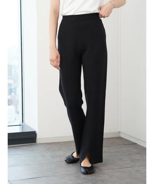 AMERICAN HOLIC（アメリカンホリック）の「裾スリットリブニットレギンス●＊（レギンス/スパッツ・レディース・グレイッシュベージュ/ブラック・M/L）」の6枚目の写真