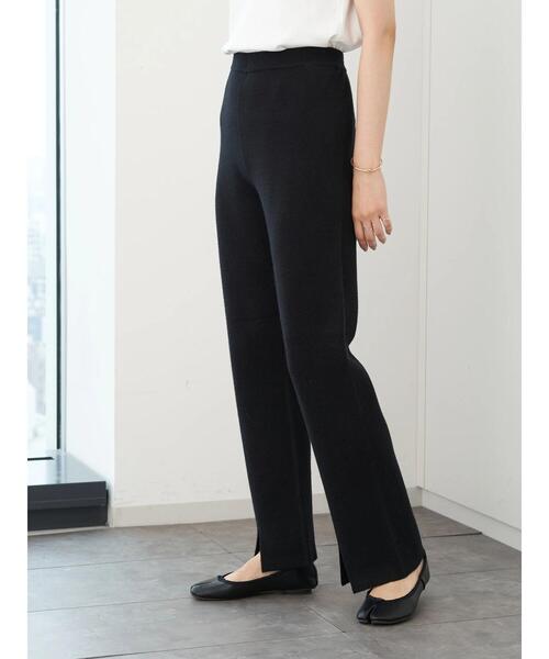 AMERICAN HOLIC（アメリカンホリック）の「裾スリットリブニットレギンス●＊（レギンス/スパッツ・レディース・グレイッシュベージュ/ブラック・M/L）」の7枚目の写真