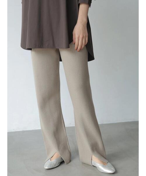 AMERICAN HOLIC（アメリカンホリック）の「裾スリットリブニットレギンス●＊（レギンス/スパッツ・レディース・グレイッシュベージュ/ブラック・M/L）」の11枚目の写真