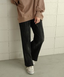 Bab | ◆好きな丈にセルフカットできる◆ベロアカットプリーツパンツ(その他パンツ)