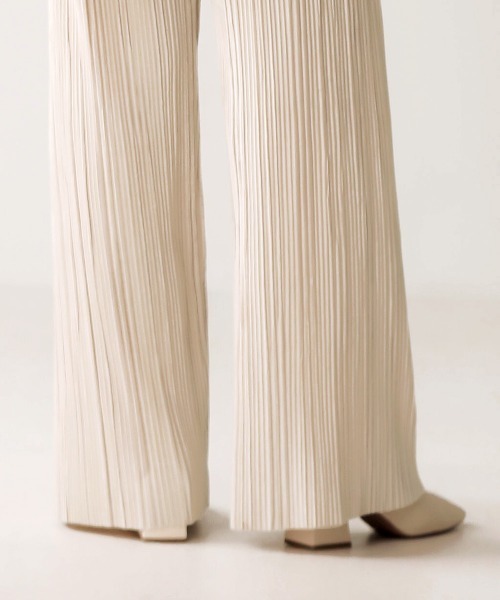 Bab（バブ）の「カットプリーツパンツ（その他パンツ・レディース・ブラック/ブラウン/アイボリー/グレー・FREE）」の14枚目の写真