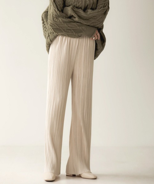 Bab（バブ）の「カットプリーツパンツ（その他パンツ・レディース・ブラック/ブラウン/アイボリー/グレー・FREE）」の15枚目の写真