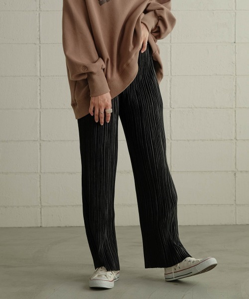 Bab（バブ）の「カットプリーツパンツ（その他パンツ・レディース・ブラック/ブラウン/アイボリー/グレー・FREE）」の21枚目の写真