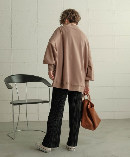 Bab（バブ）の「カットプリーツパンツ（その他パンツ・レディース・ブラック/ブラウン/アイボリー/グレー・FREE）」の17枚目の写真