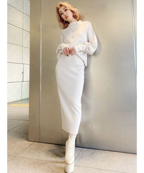 GYDA（ジェイダ）の「ボトルネックニットトップス（ニット/セーター・レディース・ブラック/ベージュ/オフホワイト・FREE）」の4枚目の写真