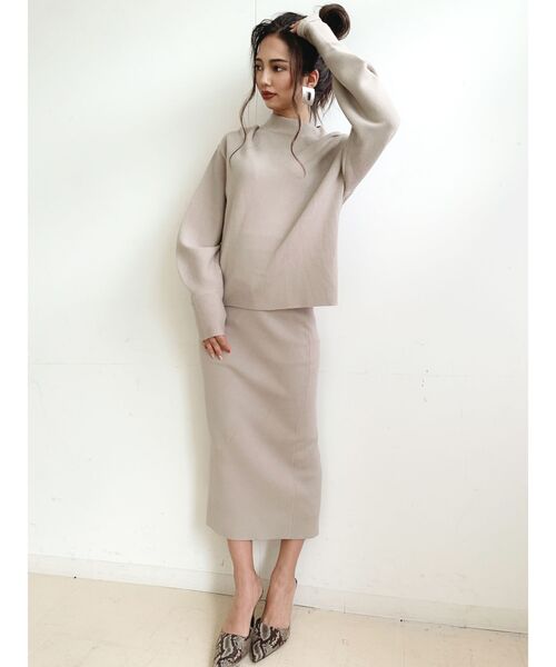 GYDA（ジェイダ）の「ボトルネックニットトップス（ニット/セーター・レディース・ブラック/ベージュ/オフホワイト・FREE）」の10枚目の写真