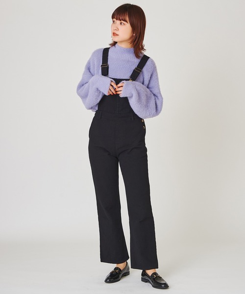 one after another NICE CLAUP（ワンアフターアナザーナイスクラップ）の「ハイネックフェザーニット（ニット/セーター・レディース・アイボリー/グレー/ミント/ブルー/サックスブルー・FREE）」の22枚目の写真