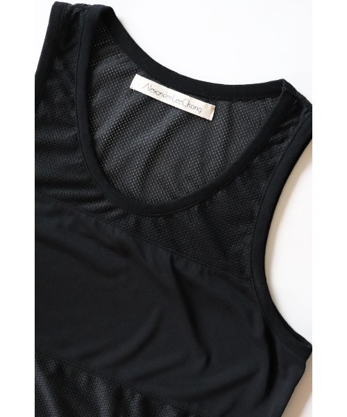 AlexanderLeeChang(アレキサンダーリーチャン)の「AlexanderLeeChang/アレキサンダーリーチャン MESH TANK(タンクトップ・メンズ・ブラック/グレー/イエロー・2/3)」の4枚目の写真